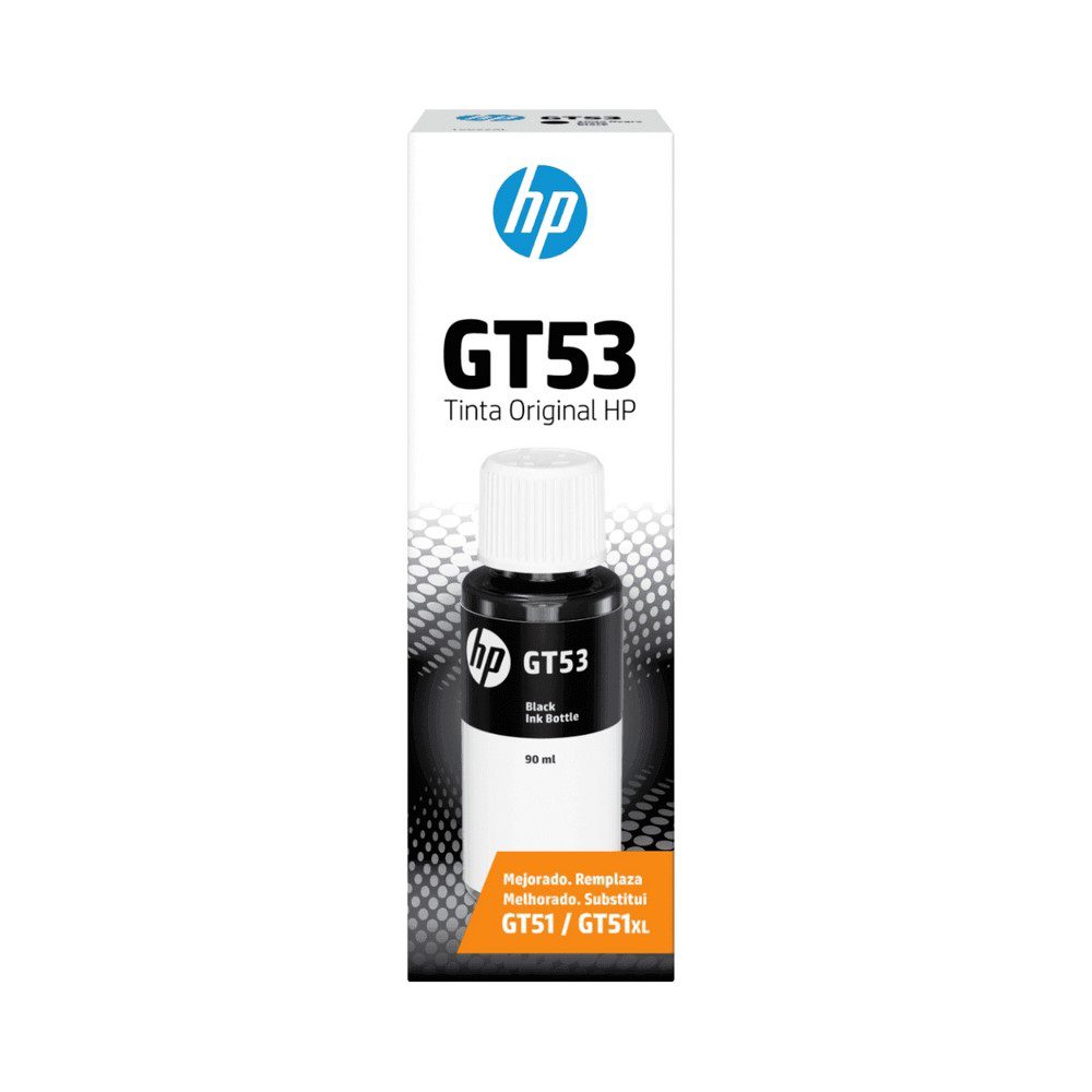 CARTUCHO HP BLACK GT53 BOTTLE  DESKJET GT 5810, 5820 y Smart Tank 500,515,517,519,530,615 y 618  90 ml