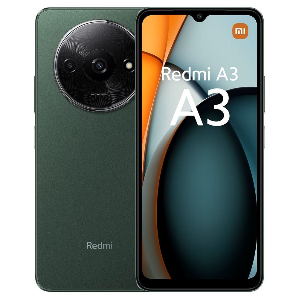 Celular Xiaomi Redmi A3 3GB 64GB HD 90Hz Verde Bosque