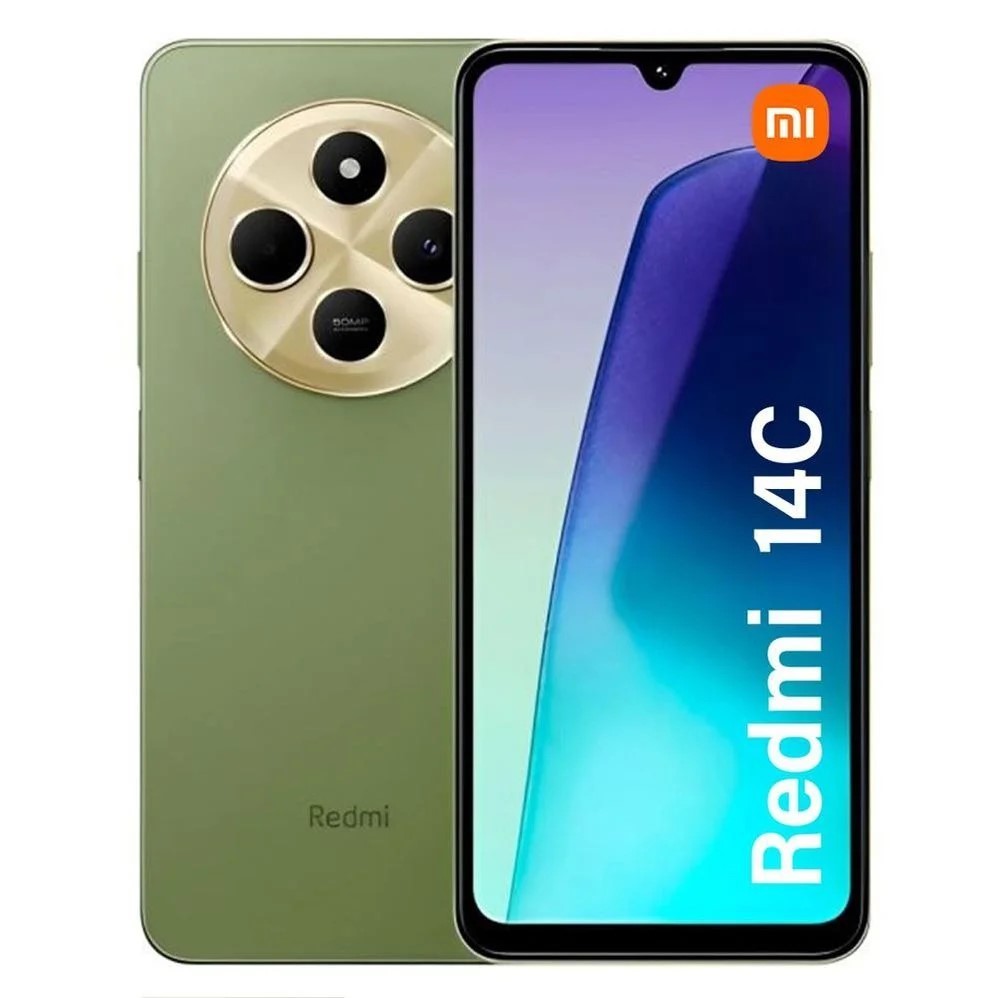 Celular Xiaomi Redmi 14C 4GB 256GB IPS 120Hz Verde Salvia