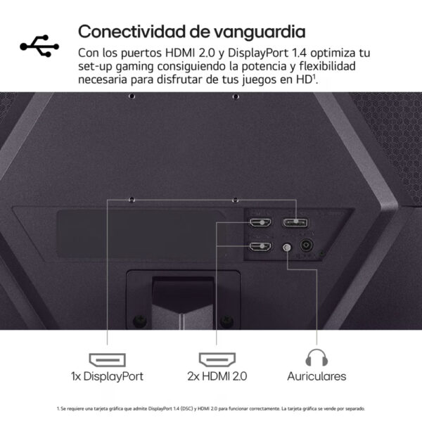 Monitor LG Gaming UltraGear 24GS50F-B FULL HD 1920 x 1080 - Imagen 2
