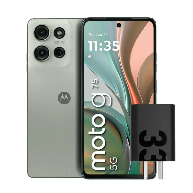 Celular Motorola Moto G75 8GB 256GB IPS 120Hz Green Succulent