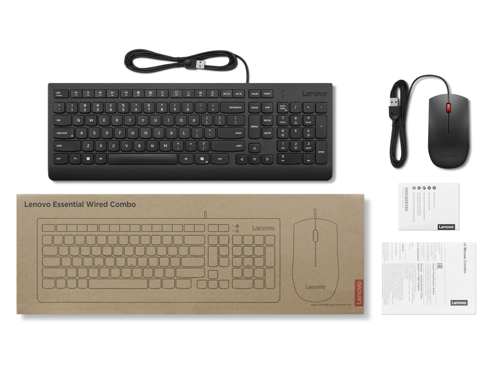Wired Combo Keyboard and Mouse Lenovo Es