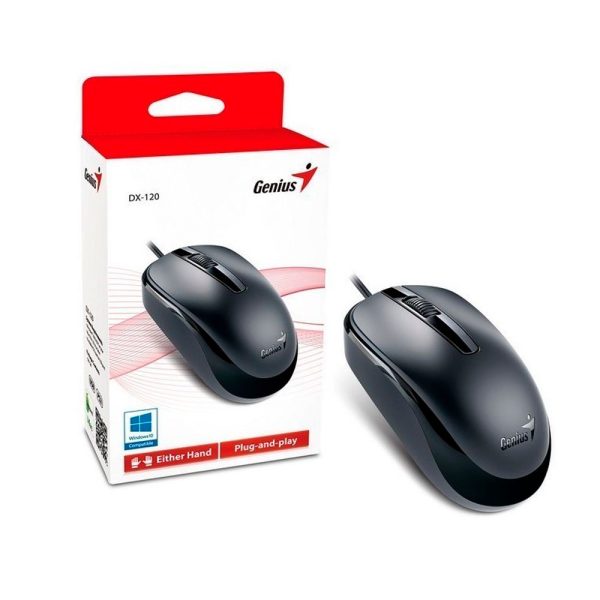 Mouse GENIUS DX-120 USB Alambrico COLOR Negro - Imagen 3