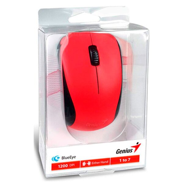 Mouse Inalámbrico GENIUS 2.4 GHz, BlueEye, COLOR Rojo - Imagen 4