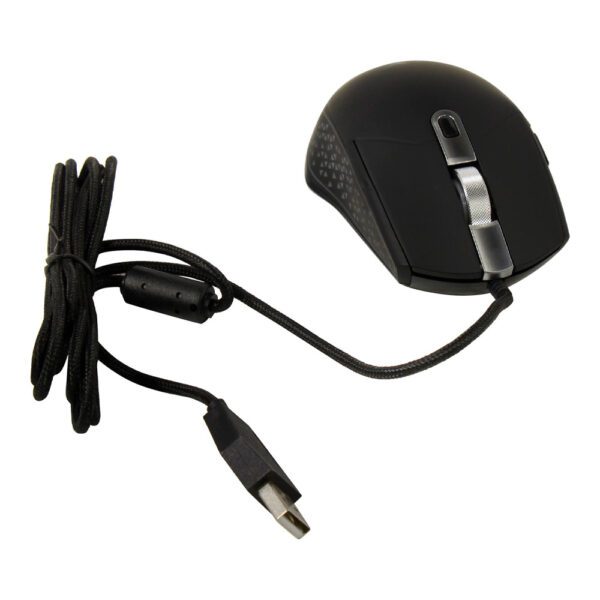 MOUSE SCORPION M705 Interfaz/Optico/Resolución (DPI) 800 / 1600(Predeterminado) / 2400 / 3200 / 4800 / 7200/Número de botones6 (izquierda, derecha, botón central con desplazamiento, última/siguiente página/nivel DPI) - Imagen 4
