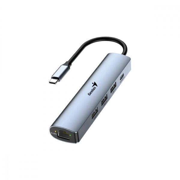 HUB 5 EN 1 DE USB 3.0 CON ETHERNET  UH-545 - Imagen 2