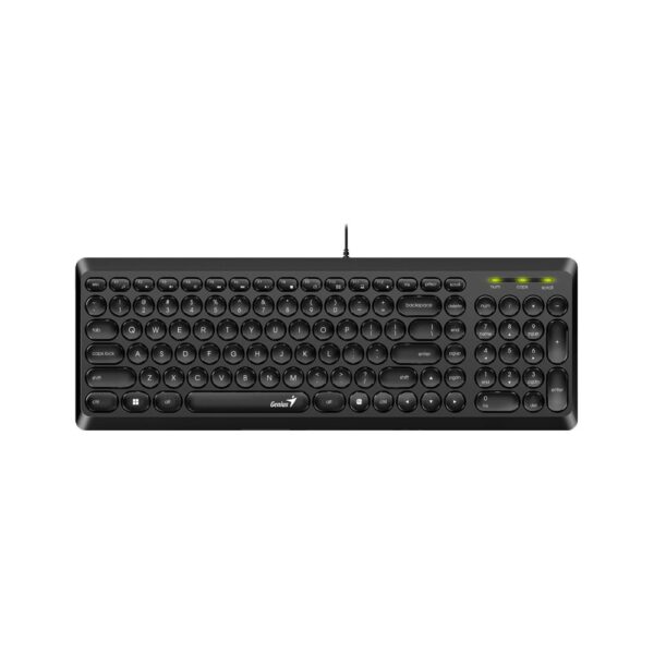 Teclado GENIUS SlimStar Q200 USB Alambrico COLOR Negro - Imagen 2