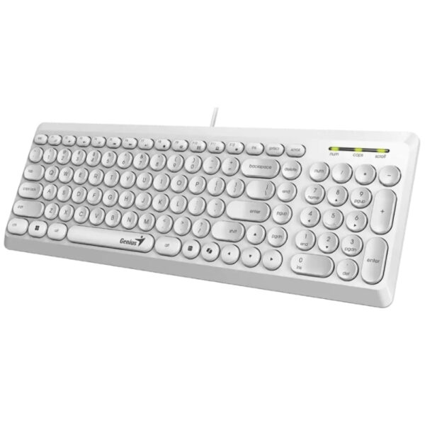 TECLADO USB BLANCO Q200 - Imagen 3