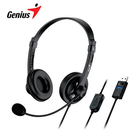 Auriculares GENIUS con diadema USB HS-230U Negro