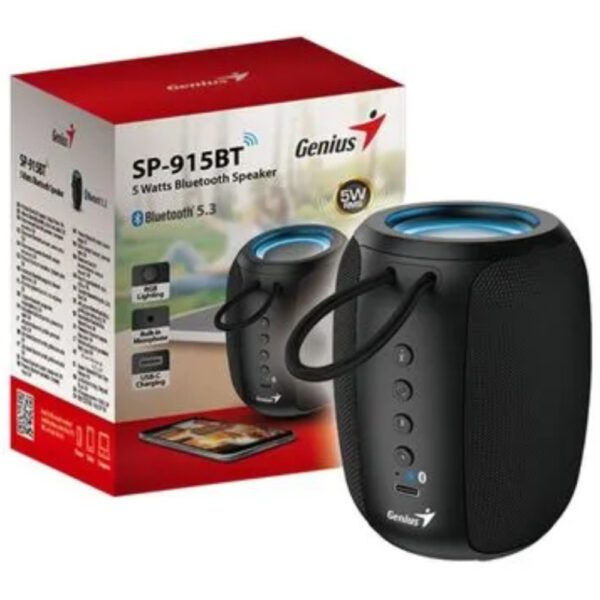 PARLANTE BLUETHOO SP-915BT BLACK - Imagen 4