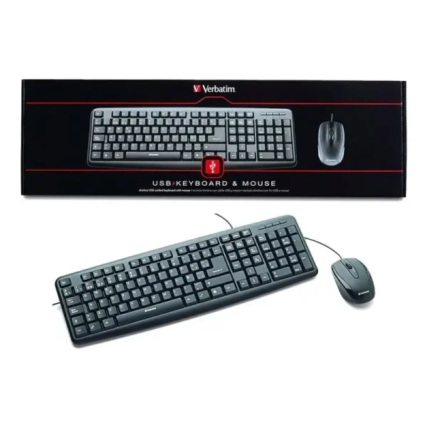 Slimline Corded USB Keyboard and Mouse # - Imagen 4