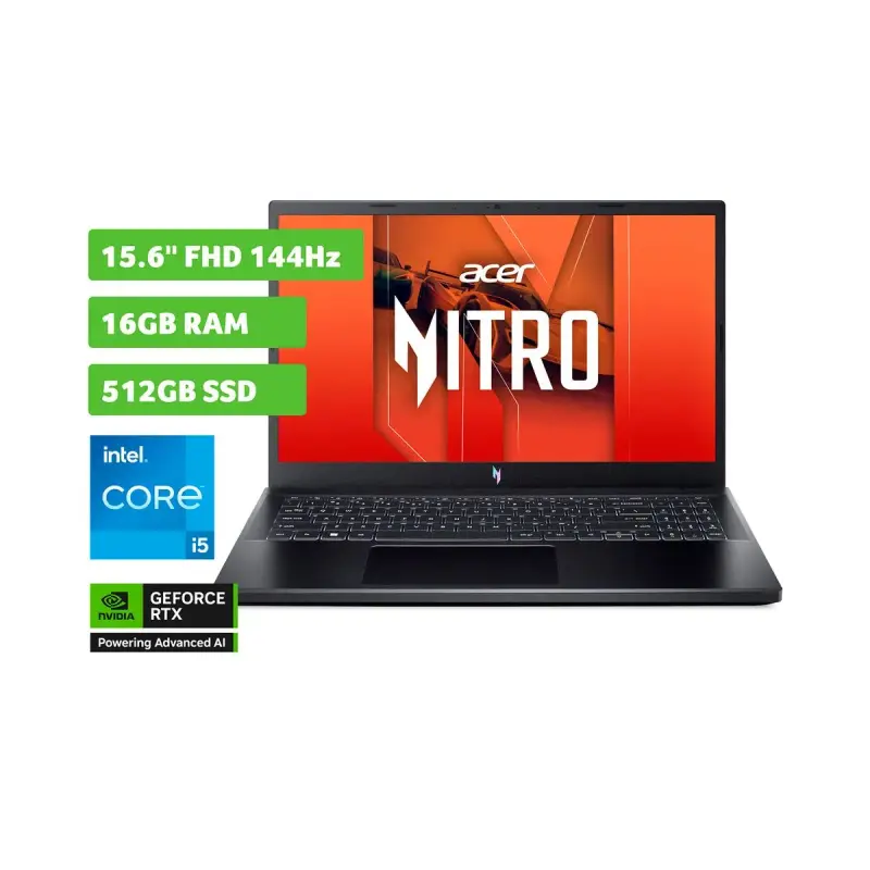 Acer Nitro V 15.6" | i5-13420H, RTX 4050, 16GB RAM, 512GB SSD, 144Hz, Windows 11 Home + Control Gaming