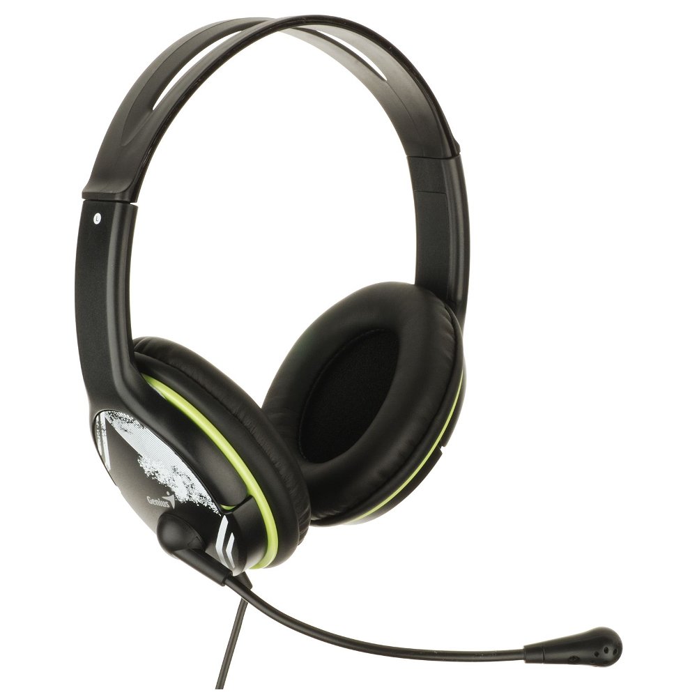 Audífono Diadema GENIUS HS-400A 2 plug 3.5mm Verde - Negro