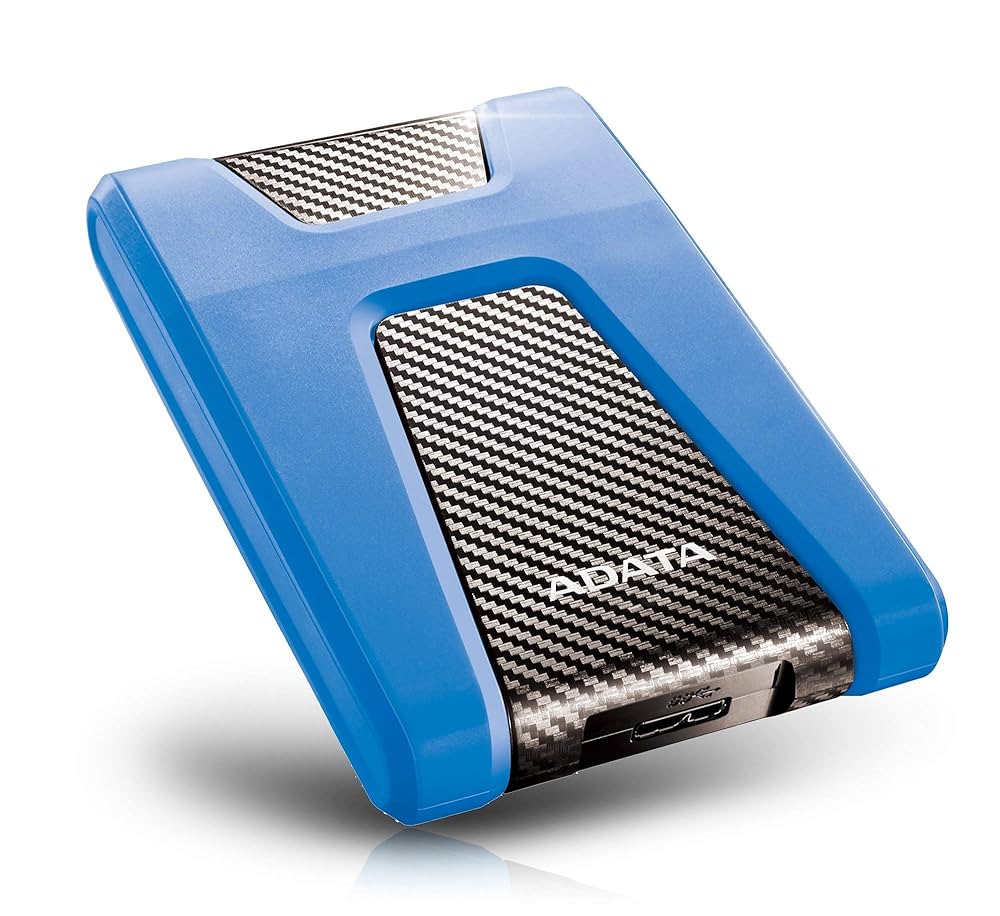 Disco Duro Externo Adata Antigolpes HD650 2TB Azul