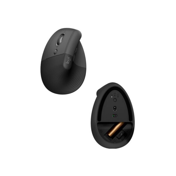 Mouse LOGITECH Vertical Para Usuarios Zurdos COLOR Gris - Imagen 2