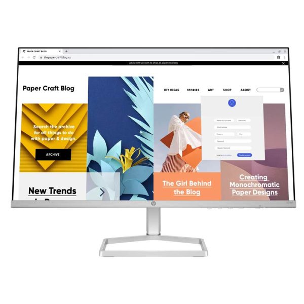 MONITOR HP Series 5 23.8 inch FHD Monitor  - 524sf -Tasa  100 Hz - Color Gris, bordes infinitos y base metálica - Imagen 4
