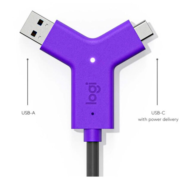 Cable LOGITECH SWYTCH  USB tipo A y tipo C - Imagen 3