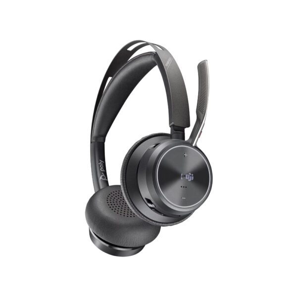 Poly Voyager Focus 2 Microsoft Teams Certified USB-C-C Headset +USB-C/A Adapter +Charging Stand No localization - Imagen 3