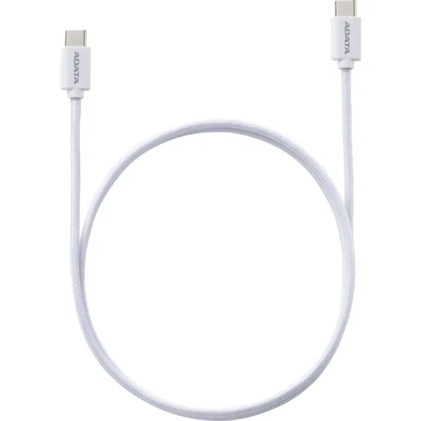 CABLE BLANCO  C TO C 2 METROS 100W SOPORTA CARGA RAPIDA  PD3.0 Y QC3.0
