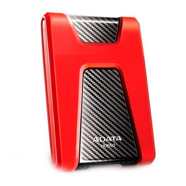 ADATA Disco Externo Antigolpes HD650 1TB COLOR Rojo - Imagen 2