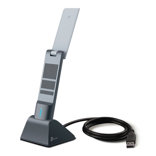 Adaptador de red TPLINK AX1800 High Gain Dual Band Wi-Fi 6 USB Adapter SPEED: 1201 Mbps at 5 GHz + 574 Mbps at 2.4 GHz SPEC: High Gain External Antennas, USB 3.0, Cradle with Extension Cable FEATURE: MU-MIMO, OFDMA, WPA3 - Imagen 3