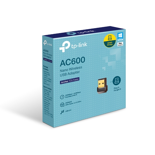 Tarjeta de Red nano USB TPLINK  - Inalámbrica  Doble banda AC600