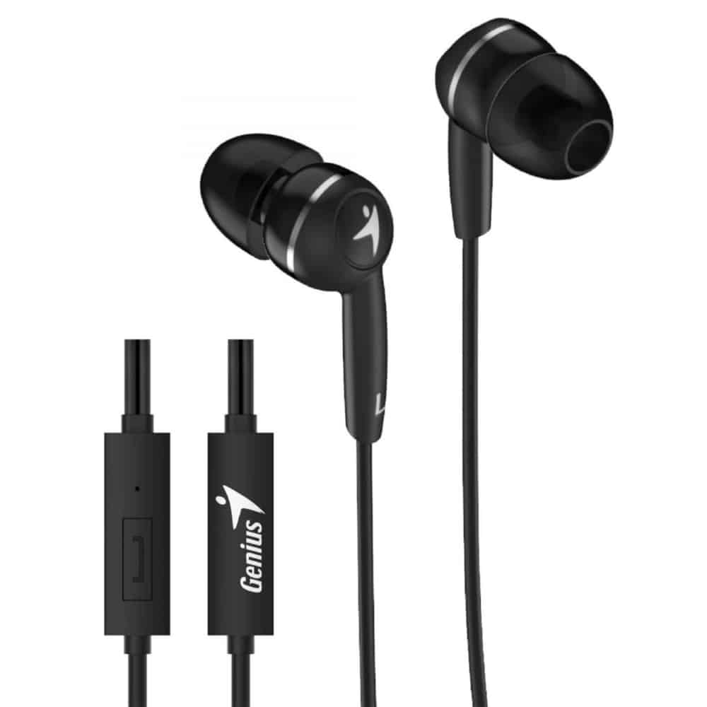 Audifonos GENIUS manos libres Negro Conector de 3,5 mm