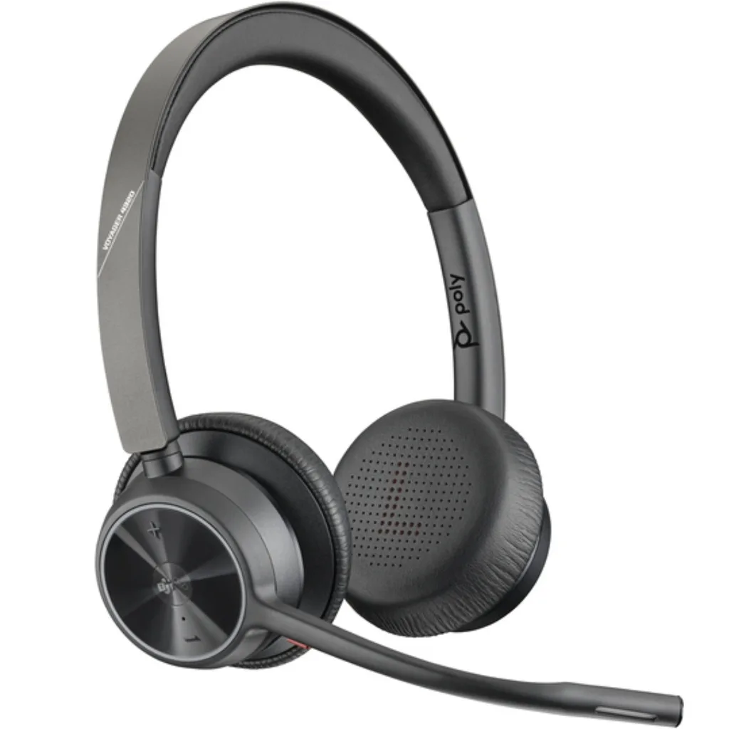 Audifonos Poly Voyager 4320 Microsoft Teams Certified USB-A Headset +Bt700 Dongle
