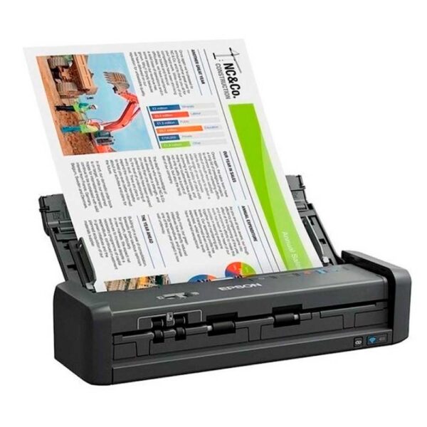 Escáner WorkForce ES-300W inalámbrico dúplex portátil para documentos Negro - Imagen 2