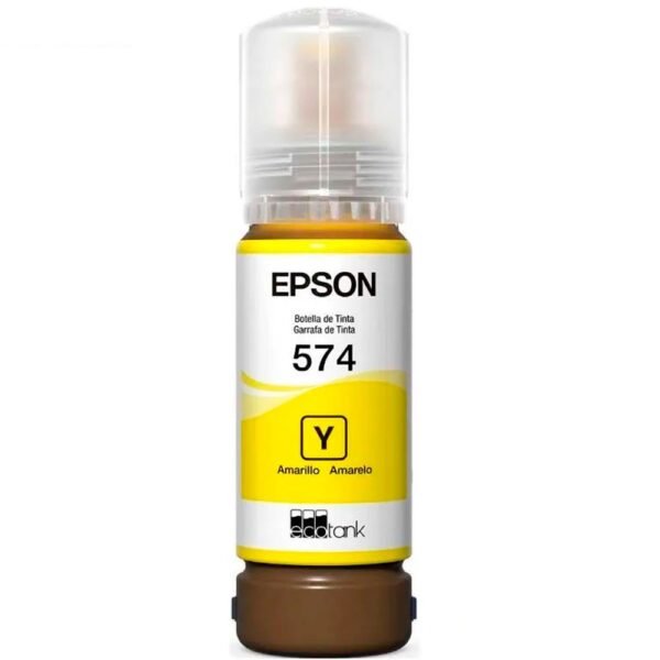 Botella de Tinta EPSON T574420 AL Ecotank L8050 COLOR Amarillo - Imagen 2