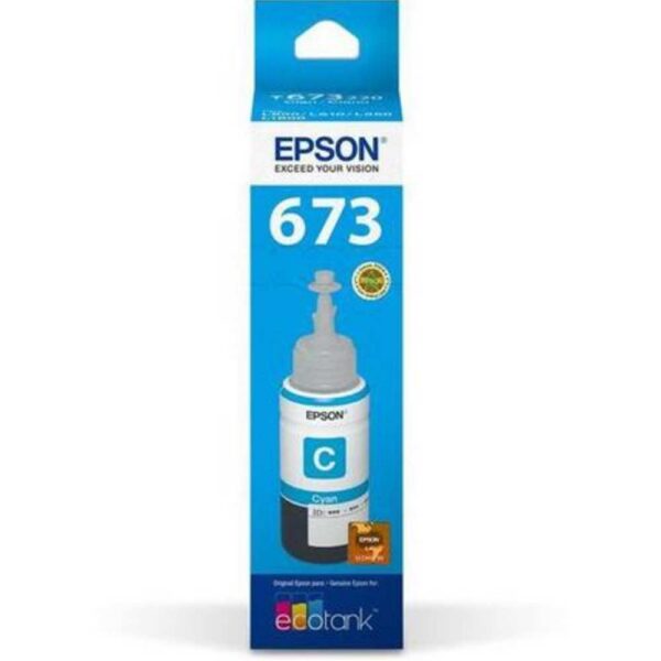 Botella de Tinta EPSON T673220 AL L800/805 COLOR Cyan - Imagen 2