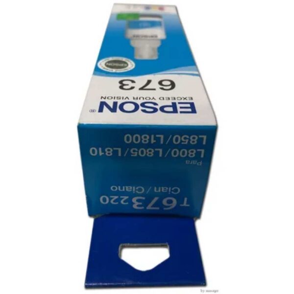 Botella de Tinta EPSON T673220 AL L800/805 COLOR Cyan - Imagen 4