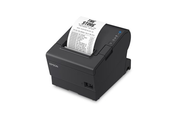 Impresora Epson Térmica de Recibos TM-T88VII-012; Puertos: USB+Ethernet+Serial, Autocortador, Ancho: 80mm/58mm, Velocidad: 500mm/s, Incluye fuente (4 años de Garantía) - Imagen 2