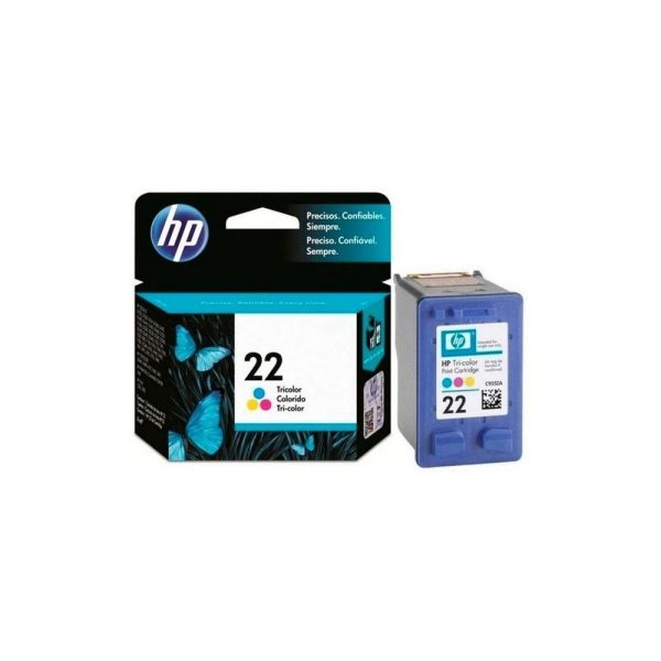 Cartucho Hp De Tinta 22 Tricolor Original - Imagen 2
