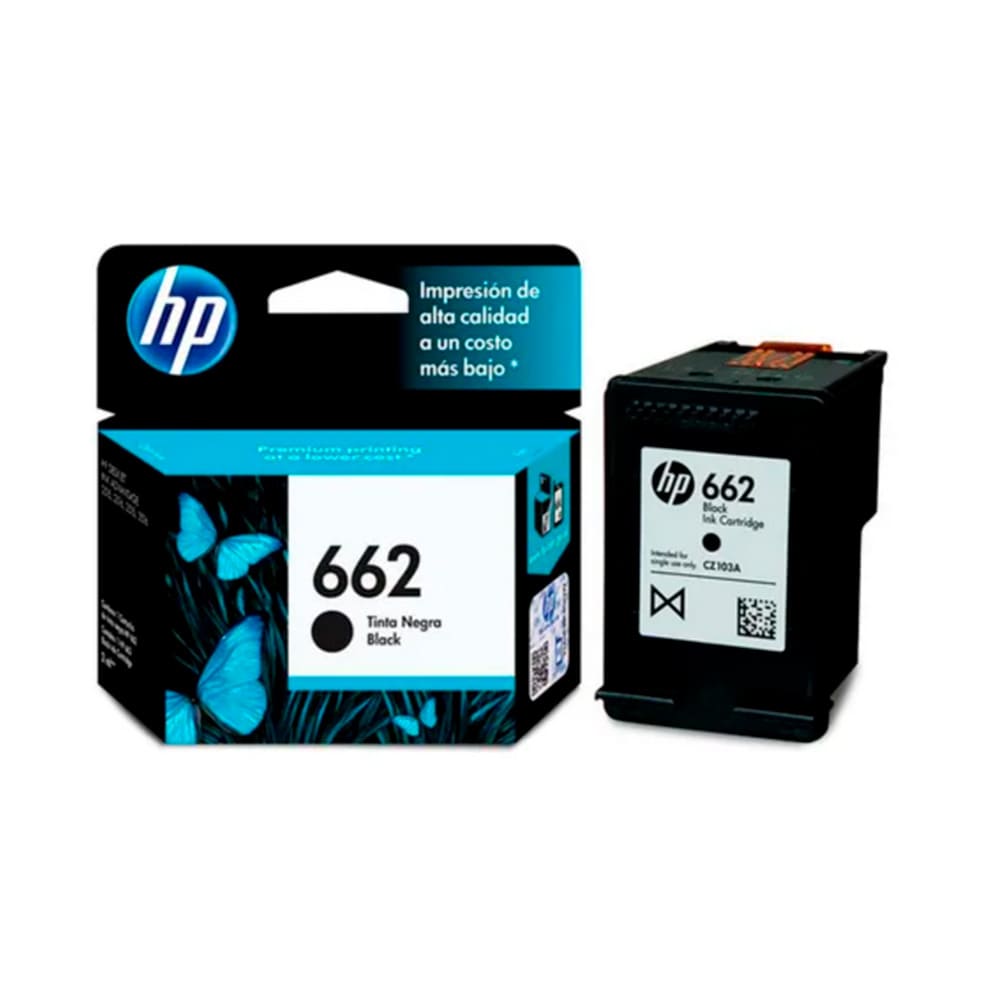 CARTUCHO HP NEGRO  662 HP Deskjet Ink Advantage 2515 3515 120 PAG