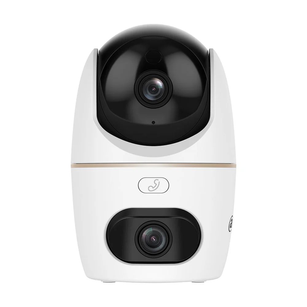 Cámara Dahua Wifi Doble lente / 3MP / PT / DWDR, IR hasta 30mts, AI Detección Humana y Mascotas,  / Doble IR, Patrullas (Preset Patrol) Autoseguimiento, Alarma por Sonido Anormal, Boton de Llamada, WIFI 6 Boble banda - 2.4GHz / 5.GHz, Audio vidireccional, Soporta Micro SD hasta 256GB, Gestion desde la App DMSS (Dahua)