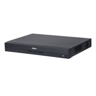 Grabador XVR Dahua, 32 canales, hasta 6MP, Inteligencia Artificial,  HDCVI/AHD/TVI/CVBS/IP, H.265+/H.265, Soporta 2 Discos Duros hasta 10TB cada uno (No incluye Disco Duro)