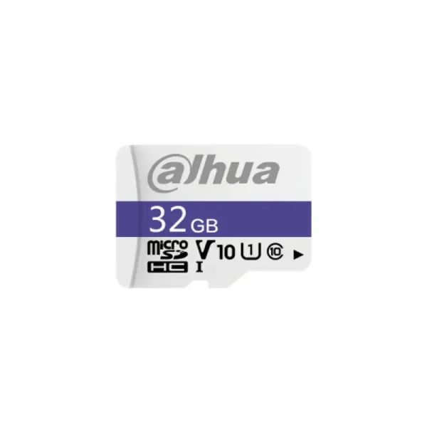 Memoria MicroSD Dahua 32GB SDHC; CLASE 10/U1/V1O; Lectura 90mb/s Escritura 15mb/s; Garantia 7 años