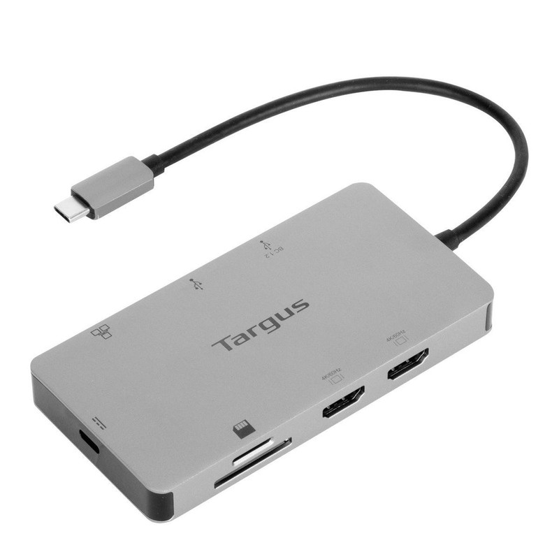 Docking Station TARGUS 4USB-C Dual HDMI 4K con fuente de alimentación Pass-Thru de 100 W