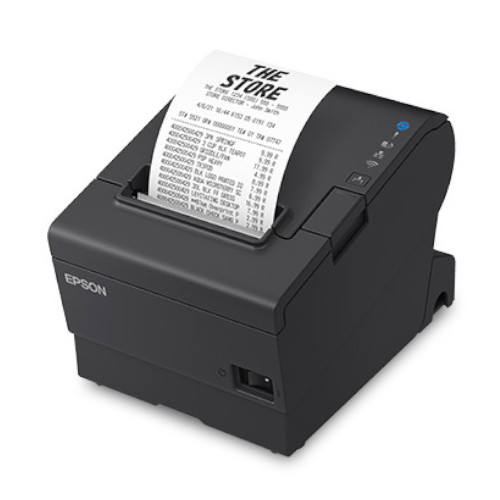 Impresora Epson Térmica de Recibos TM-T88VII-012; Puertos: USB+Ethernet+Serial, Autocortador, Ancho: 80mm/58mm, Velocidad: 500mm/s, Incluye fuente (4 años de Garantía)