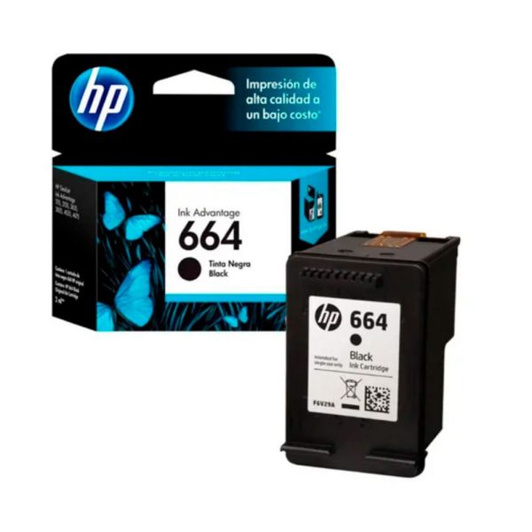CARTUCHO HP NEGRO 664 HP DESKJET INK ADVANTAGE 1115,2135,3635,3835,4675 120pag - Imagen 2