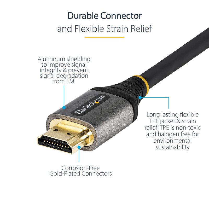 10ft 3m Certified HDMI 2.0 Cable 4K 60Hz