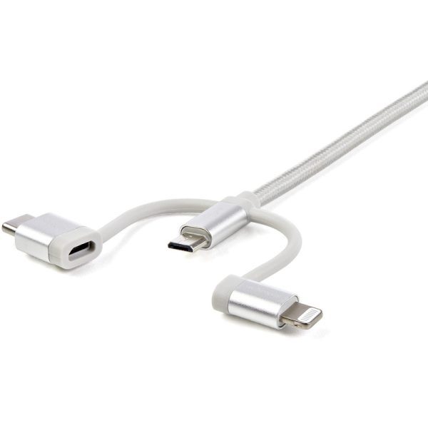Cable 1m USB a USBC Micro Lightning - Imagen 2