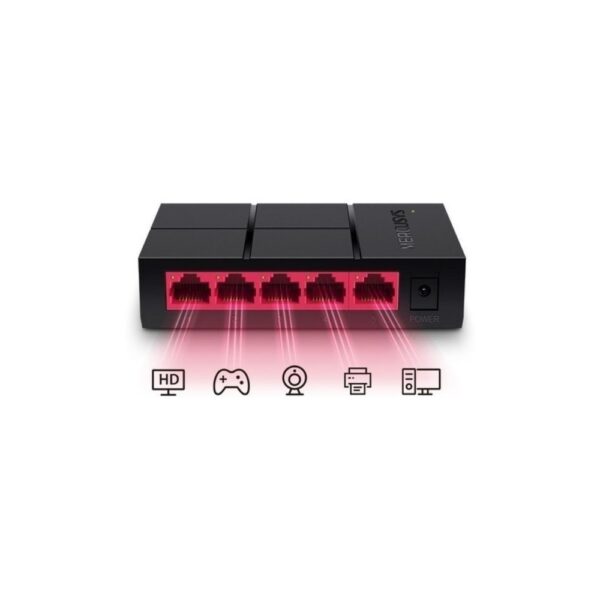 Switch MERCUSYS 5 Puertos 10/100/1000 - Imagen 4