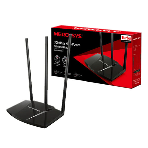 Router Mercusys TPLINK 300mbps COLOR Negro - Imagen 2