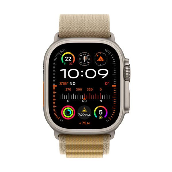 Apple Watch Ultra 2 GPS + Cellular 49mm Natural Titanium Case with Tan Alpine Loop - Medium - Imagen 2