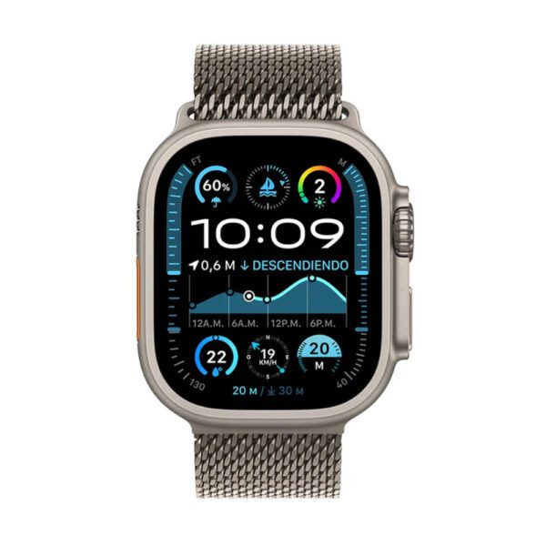 Apple Watch Ultra 2 GPS + Cellular 49mm Natural Titanium Case with Natural Titanium Milanese Loop - M - Imagen 2