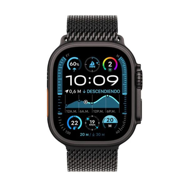 Apple Watch Ultra 2 GPS + Cellular 49mm Black Titanium Case with Black Titanium Milanese Loop - M - Imagen 2