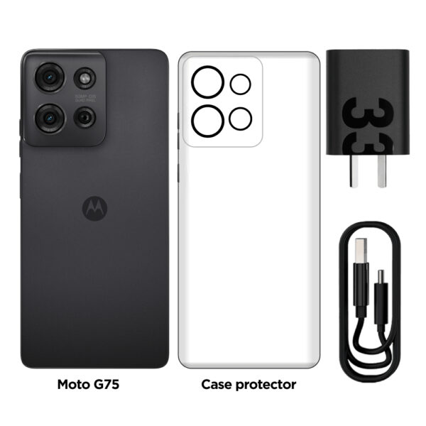Celular Motorola Moto G75 8GB 256GB IPS 120Hz Carbon Gray - Imagen 2