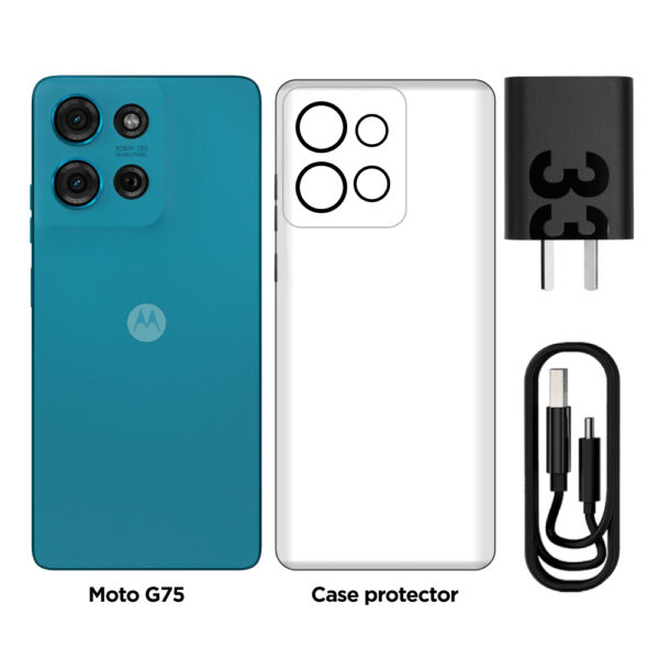 Celular Motorola Moto G75 8GB 256GB IPS 120Hz Water Blue - Imagen 2